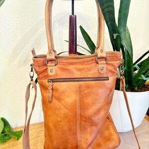 Bed Stu Tan Leather Tote Bag